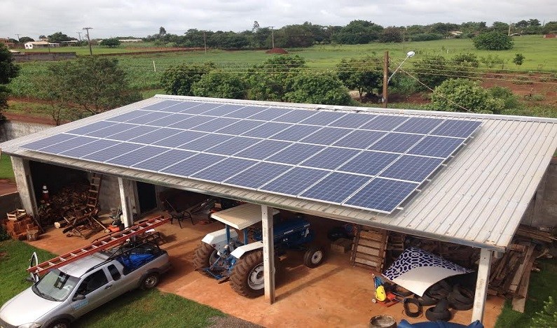 Energia Solar em galpão